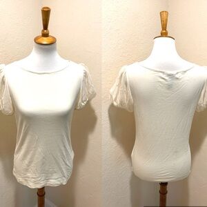 {Lauren Ralph Lauren} Puff sleeved top